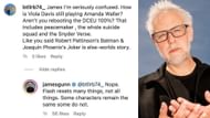 James Gunn's Instagram comment (Image via Instagram)